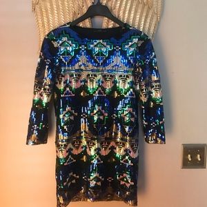 Zara sequin dress